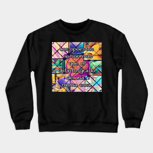 THE OPPOSITES Crewneck Sweatshirt by Begoll Art